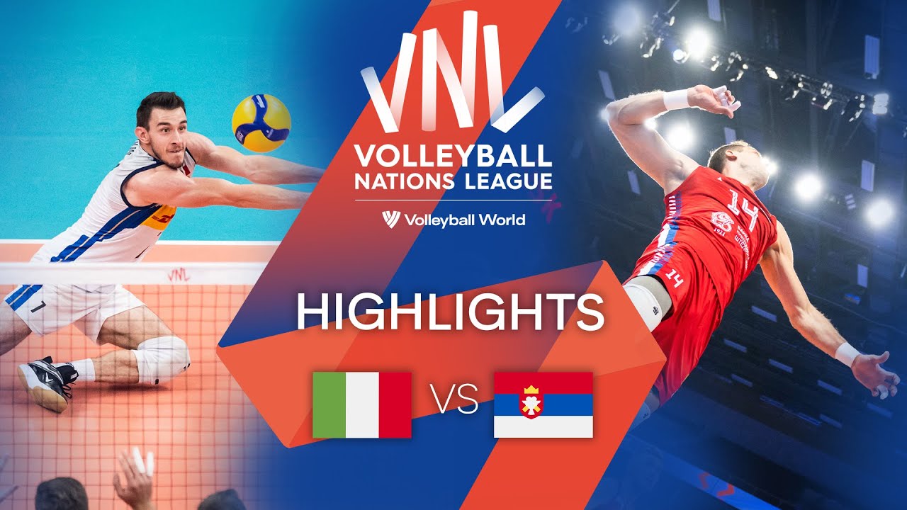 ITA Vs SRB Highlights Week 3 Men S VNL 2022 VCP Volleyball