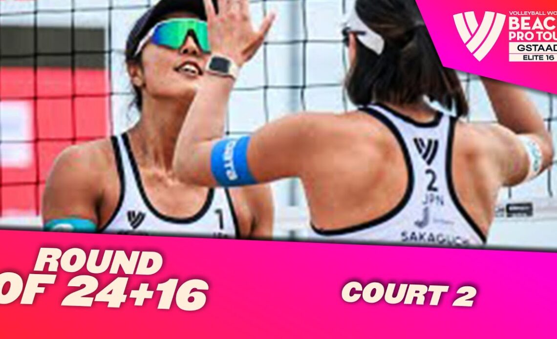 8.7.2022 | 10:00 | Gstaad - Round of 24 + 16 (W+M) | Court 2 | #BeachProTour