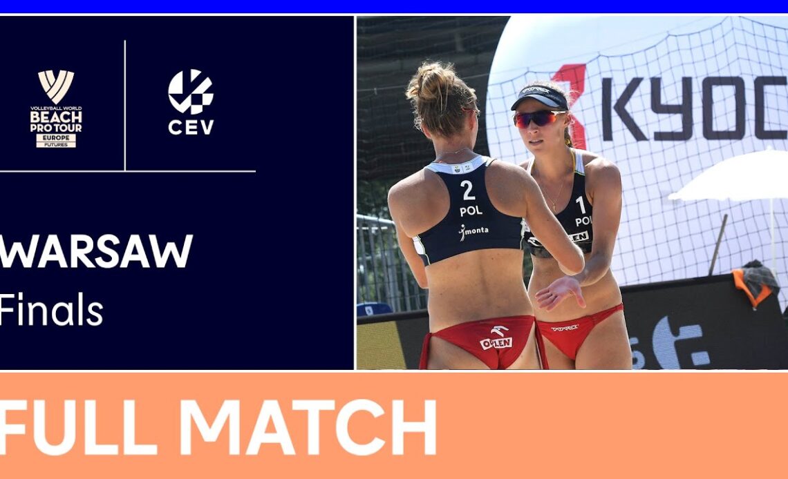 LIVE | 2022 Volleyball World Beach Pro Tour Futures | Warsaw | Finals