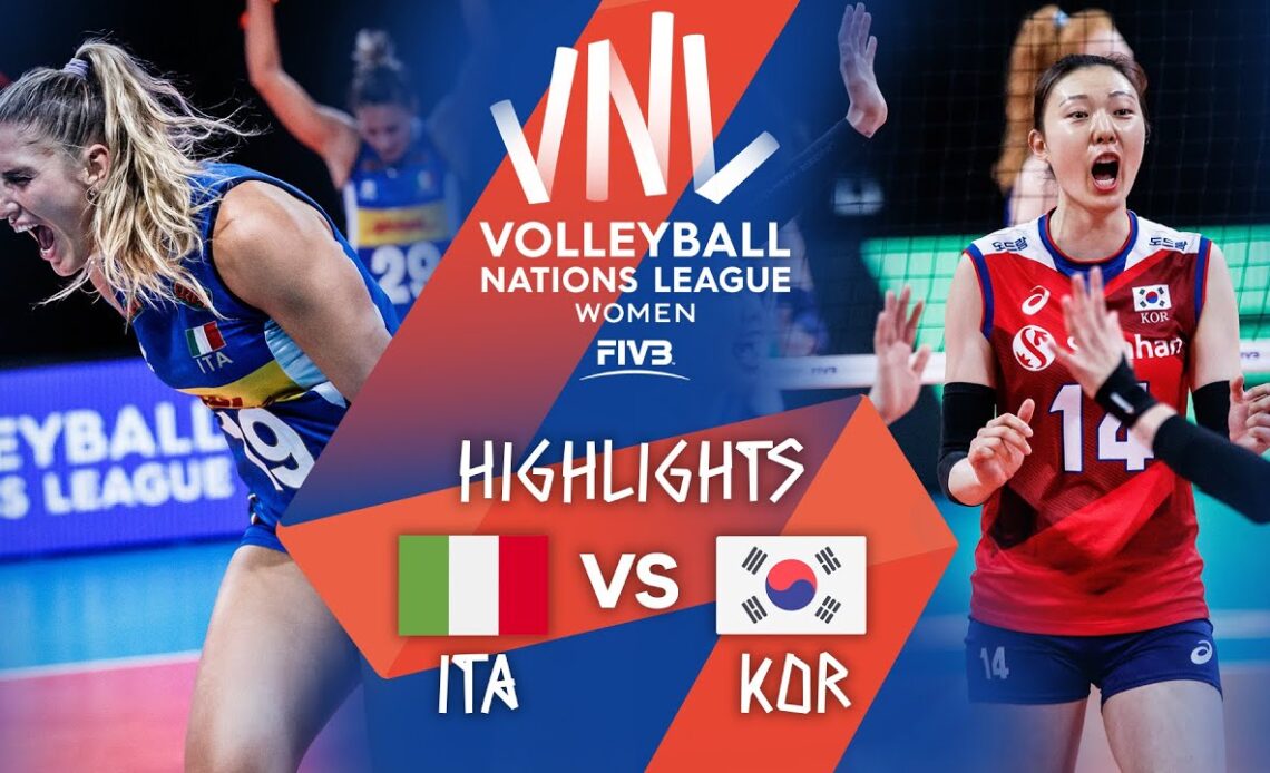 ITA vs. KOR - Highlights Week 3 | Women's VNL 2021