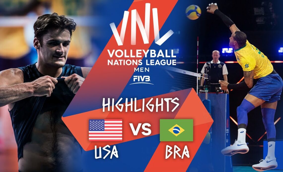 USA vs. BRA - Highlights Week 1 | Men's VNL 2021