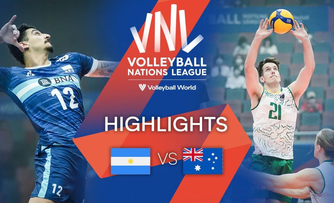 🇦🇷 ARG vs. 🇦🇺 AUS - Highlights Week 3 | Men's VNL 2022