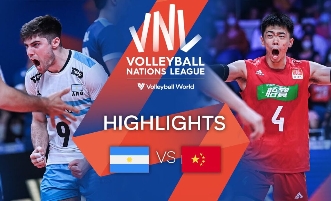 🇦🇷 ARG vs. 🇨🇳 CHN - Highlights Week 2 | Men's VNL 2022