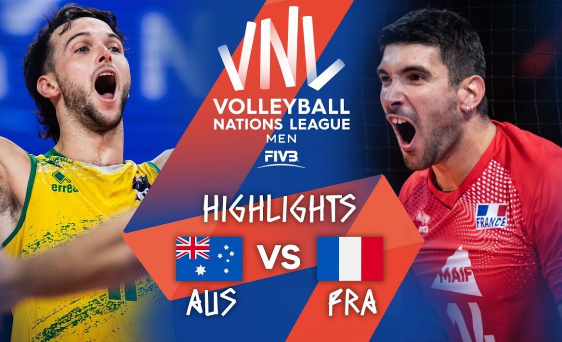 AUS vs. FRA - Highlights Week 1 | Men's VNL 2021