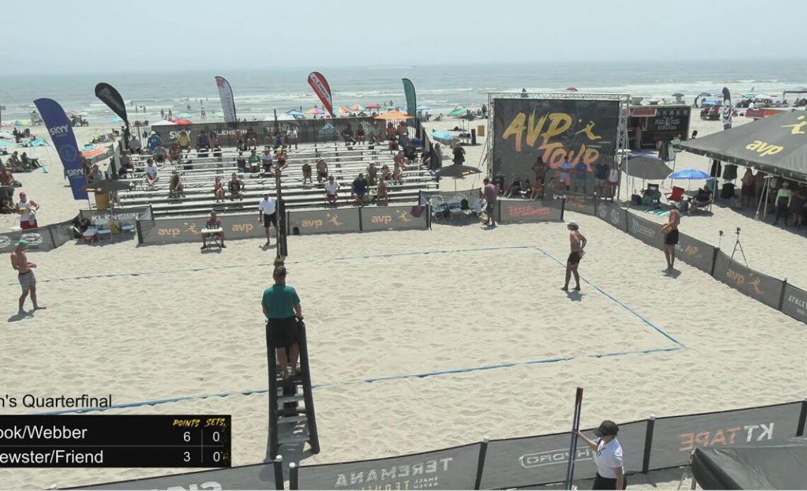 AVP Atlantic City 2022 | Brewster/Friend VS. Cook/Webber | Stadium Court | Men's Quarter-Final