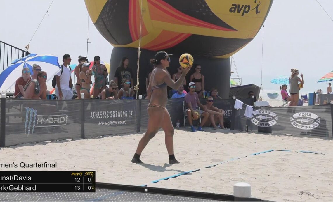 AVP Atlantic City 2022 | Gunst/Davis VS York/Gebhard | Stadium Court | Women's Quarter Final