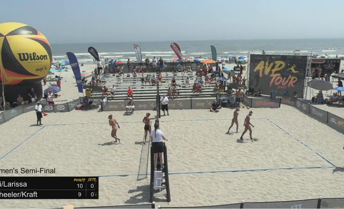 AVP Atlantic City 2022 | Lili/Larissa VS Wheeler/Kraft | Stadium Court | Women's Semi-Final