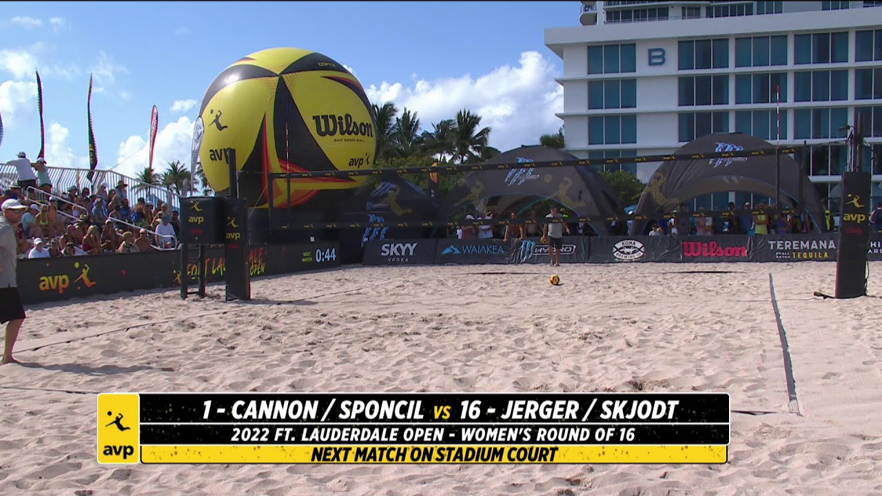 AVP Fort Lauderdale Cannon/Sponcil vs. Jerger/Skjodt Stadium Court