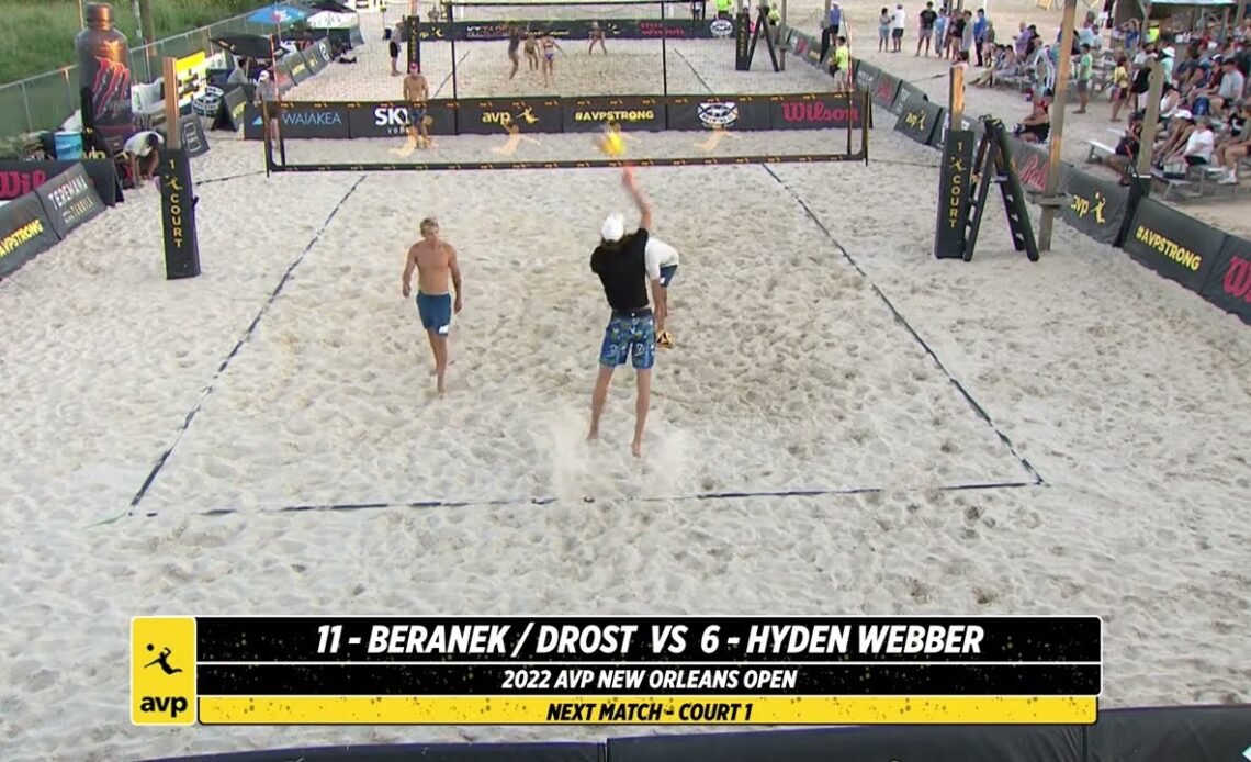 AVP NOLA 2022 | Beranek/Drost vs. Hyden/Webber | Court 1| Pro Series