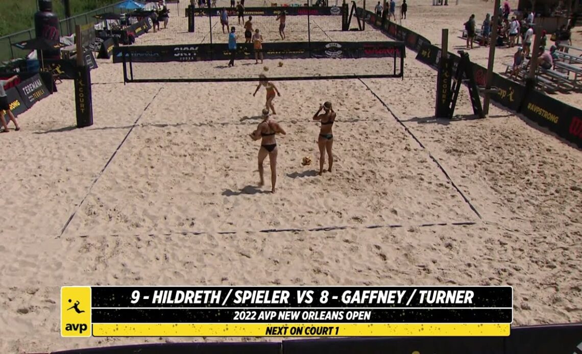 AVP NOLA 2022 | Hildreth/Spieler vs. Gaffney/Turner | Court 1| Pro Series