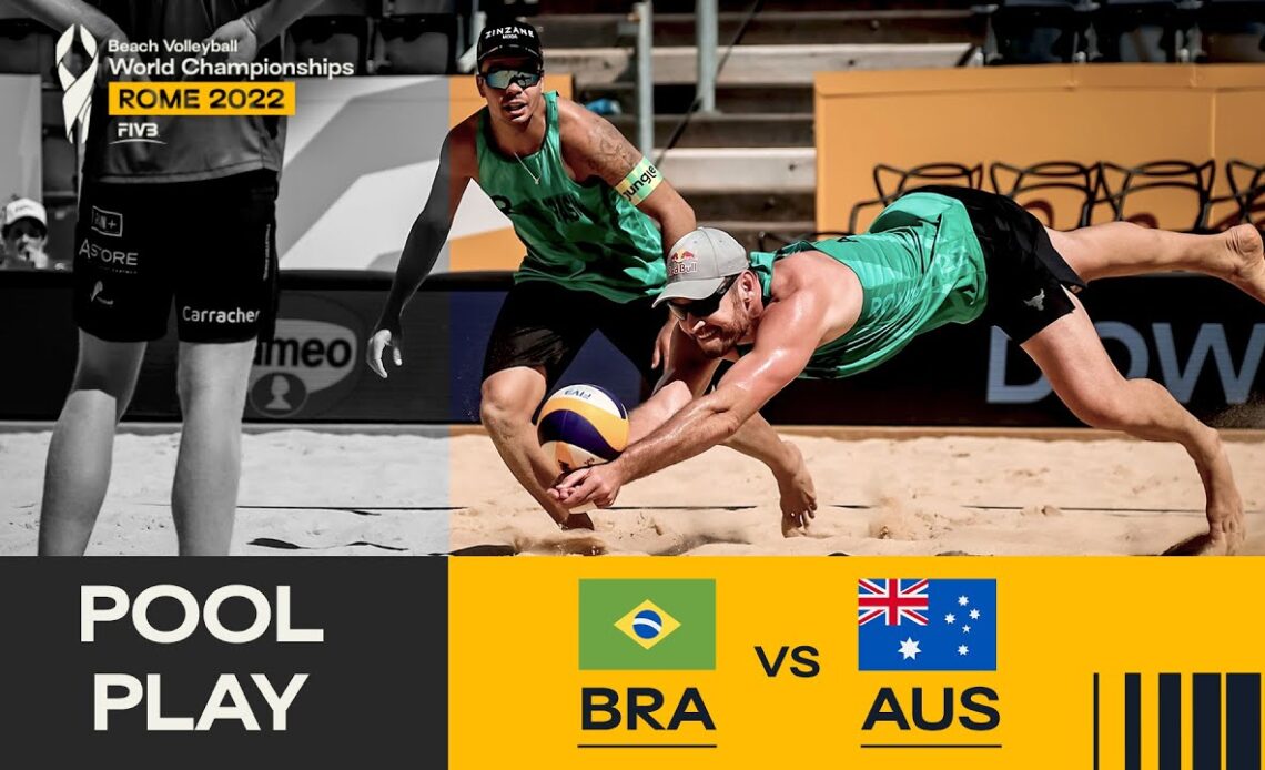 Alison/Guto 🇧🇷 vs. Nicolaidis/Carracher 🇦🇺 - Pool Play Highlights Rome 2022 #BeachWorldChamps