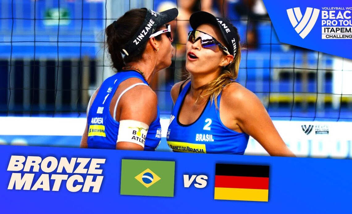 Andressa/Vitoria vs. Borger/Sude - Bronze Highlights of Itapema 2022 #BeachProTour