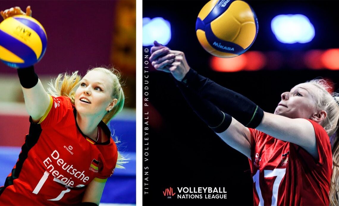 Anna Pogany - Amazing Volleyball Libero from Germany | Women's VNL 2021