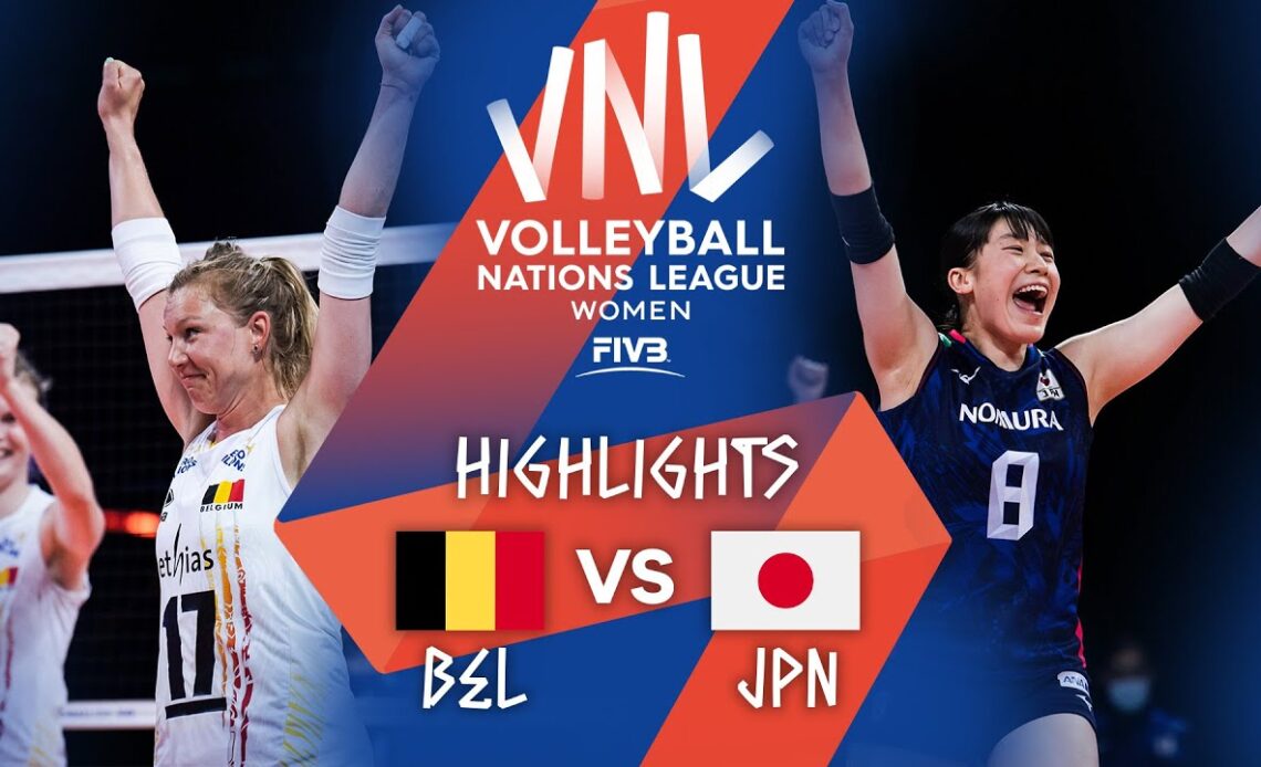 BEL vs. JPN - Highlights Week 4 | Women's VNL 2021