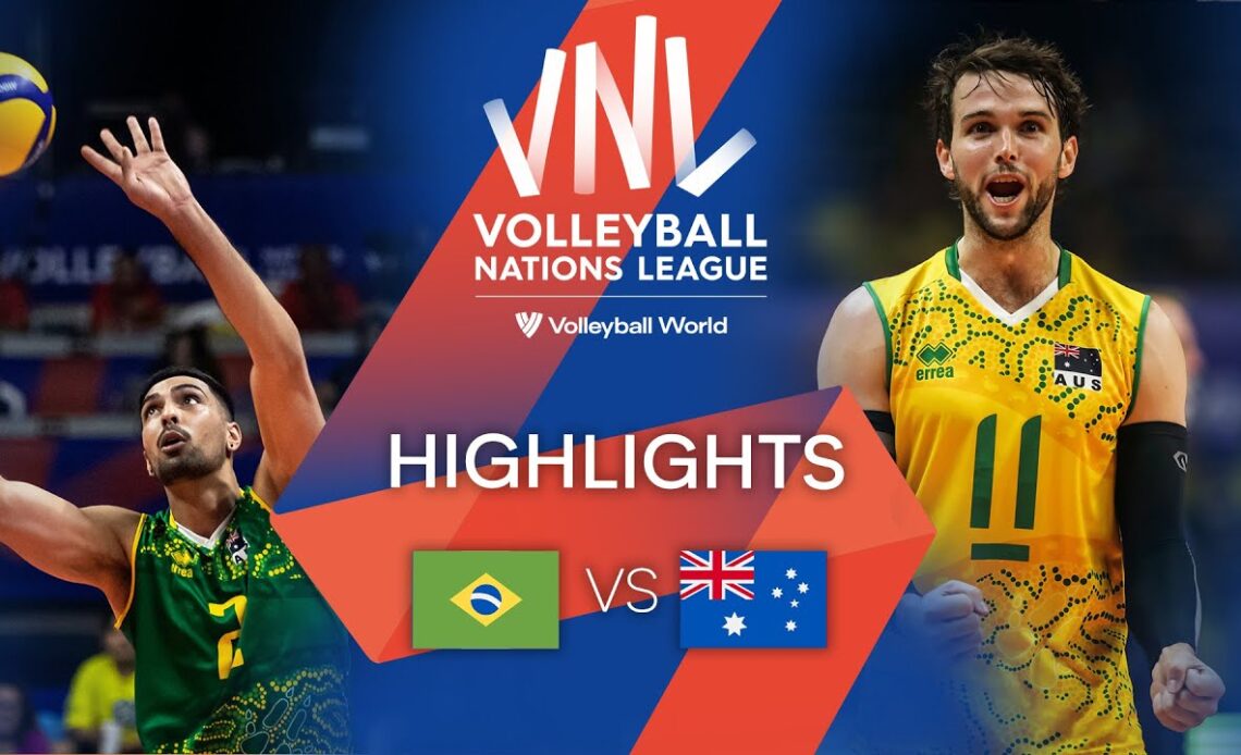 🇧🇷 BRA vs. 🇦🇺 AUS - Highlights Week 1 | Men's VNL 2022