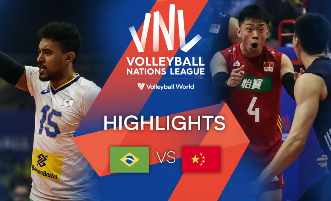 🇧🇷 BRA vs. 🇨🇳 CHN - Highlights Week 1 | Men's VNL 2022