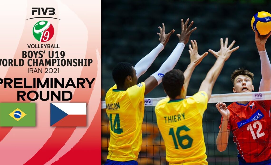 BRA vs. CZE - Full Match | Group Phase | Boys U19 World Champs 2021