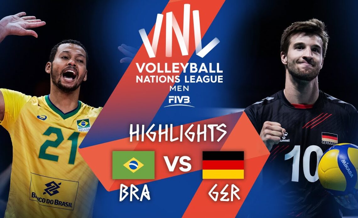 BRA vs. GER - Highlights Week 5 | Men's VNL 2021