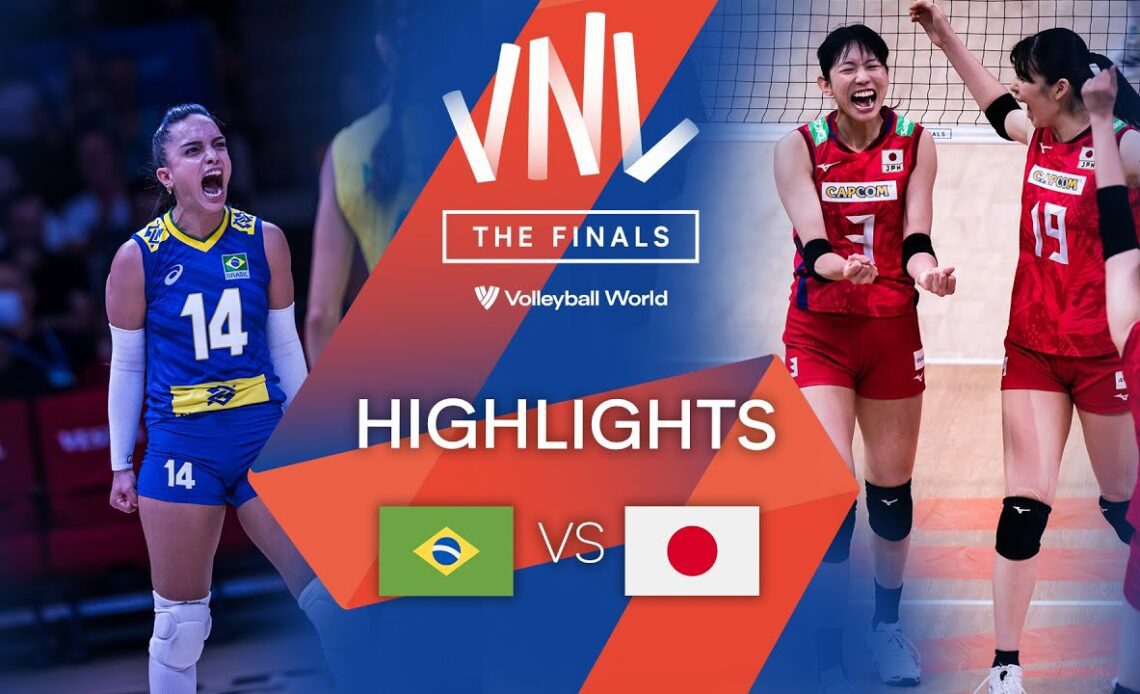🇧🇷 BRA vs. 🇯🇵 JPN - Highlights Quarter Finals | Women's VNL 2022