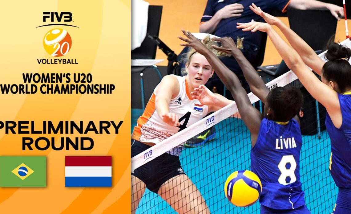 BRA vs. NED - Full Match | Women's U20 Volleyball World Champs 2021