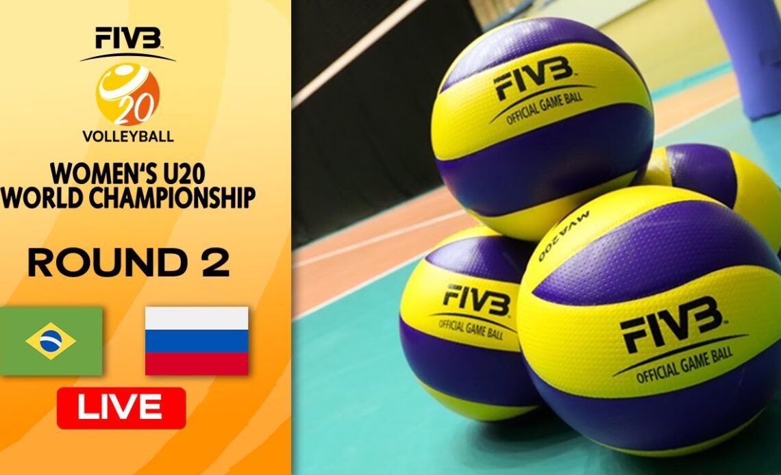 BRA vs. RUS - Full Match | Round 2 | Women's U20 Volleyball World Champs