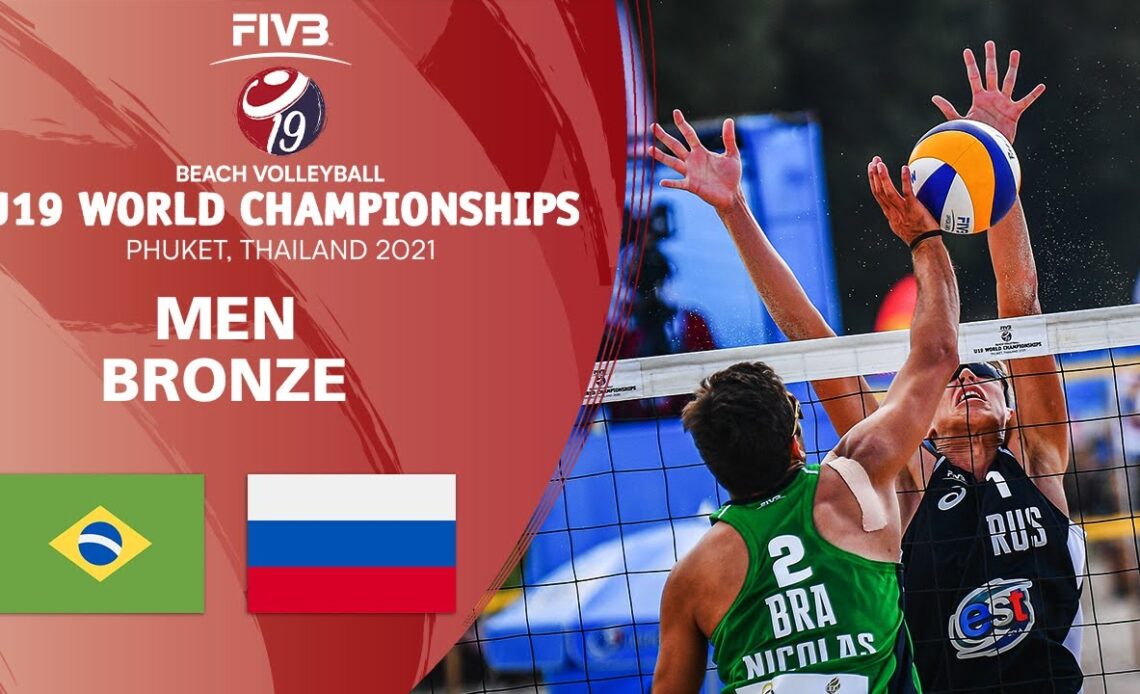 BRA vs. RUS - Men's Bronze | U19 Beach Volleyball World Champs 2021