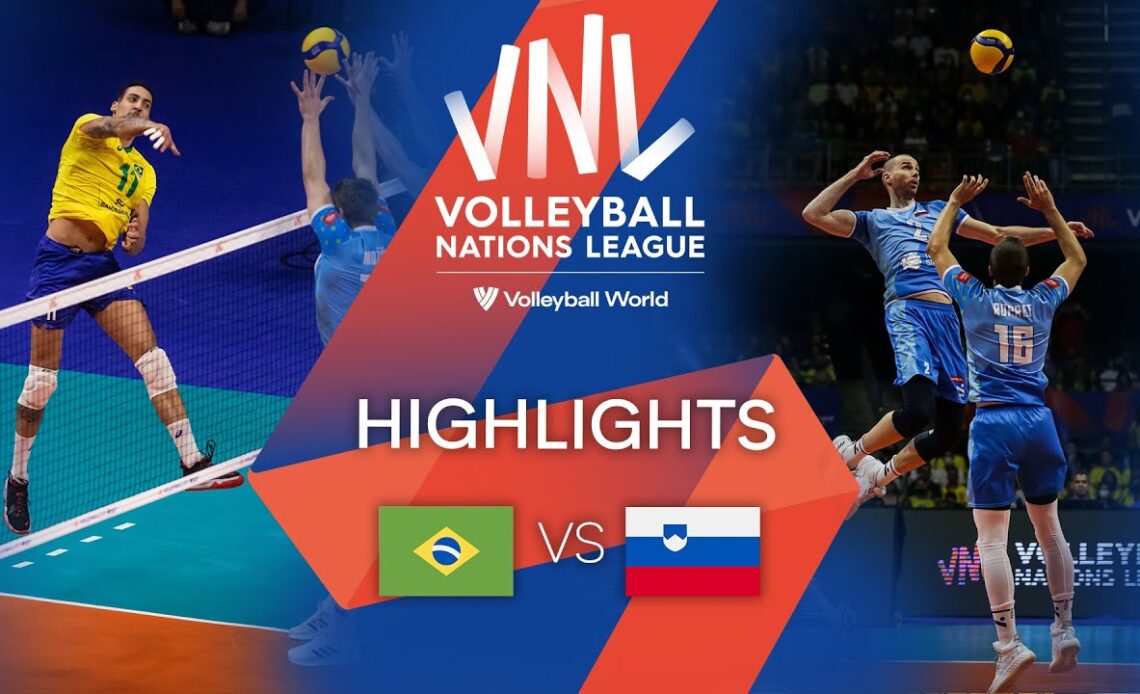 ๐ง๐ท BRA vs. ๐ธ๐ฎ SLO - Highlights Week 1 | Men's VNL 2022