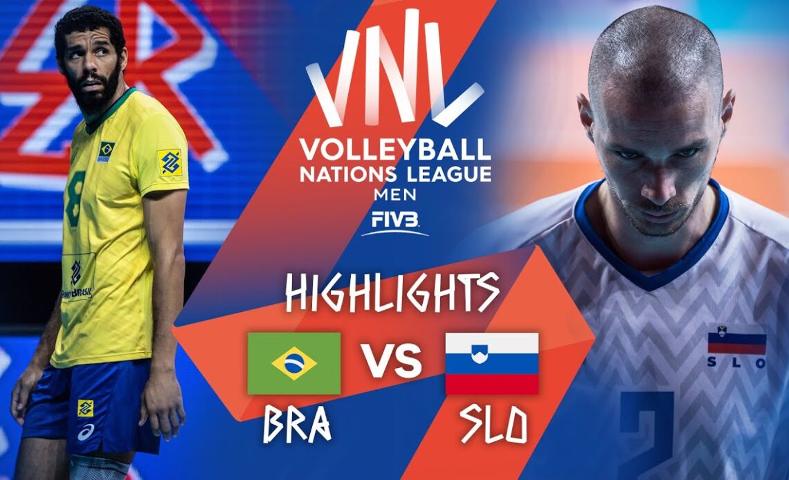 BRA vs. SLO - Highlights Week 4 | Men's VNL 2021