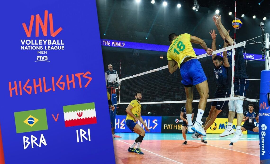 BRAZIL vs. IRAN - Highlights Men | Final Round | Volleyball Nations League 2019