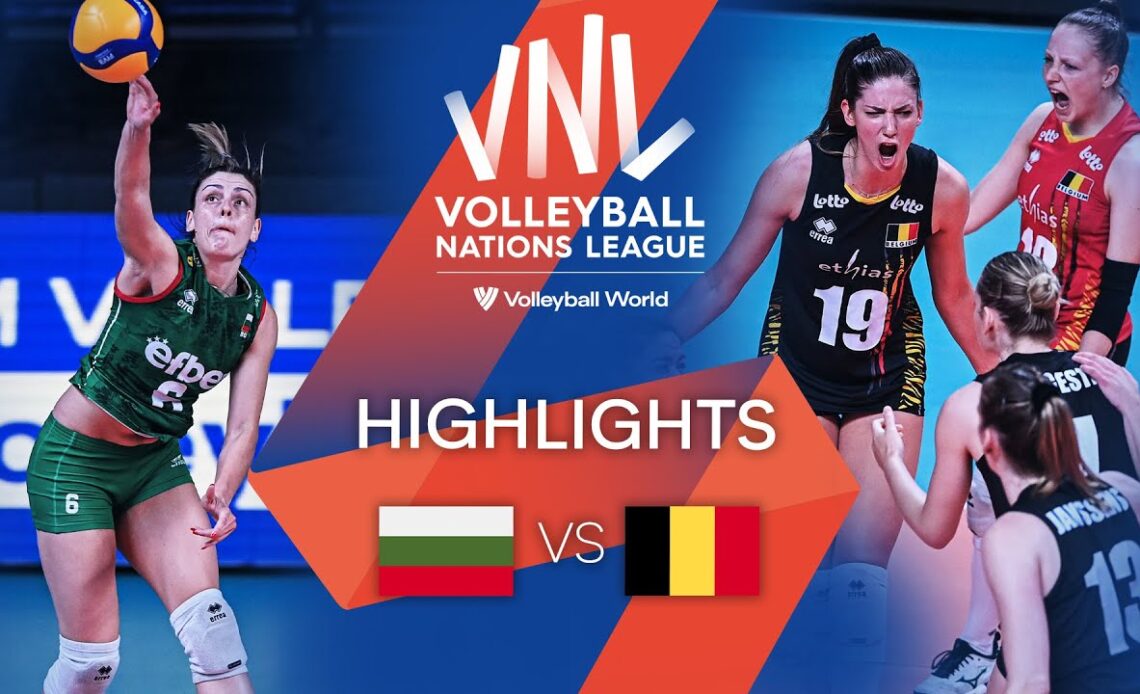 🇧🇬 BUL vs. 🇧🇪 BEL - Highlights Week 2 | Women's VNL 2022