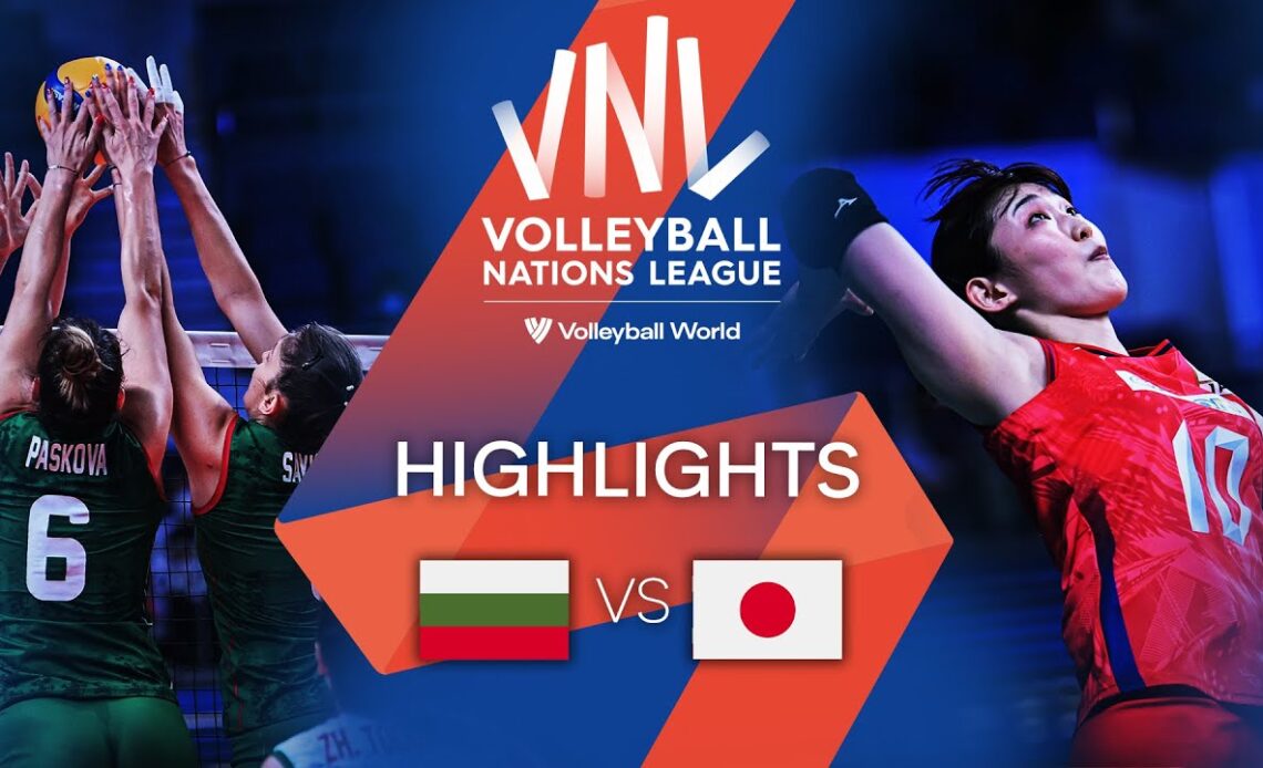 🇧🇬 BUL vs. 🇯🇵 JPN - Highlights Week 2 | Women's VNL 2022