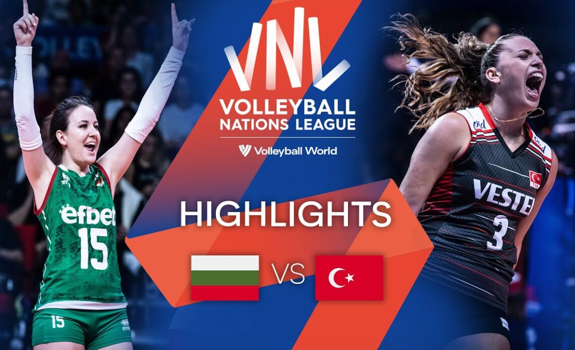 🇧🇬 BUL vs. 🇹🇷 TÜR - Highlights Week 1 | Women's VNL 2022