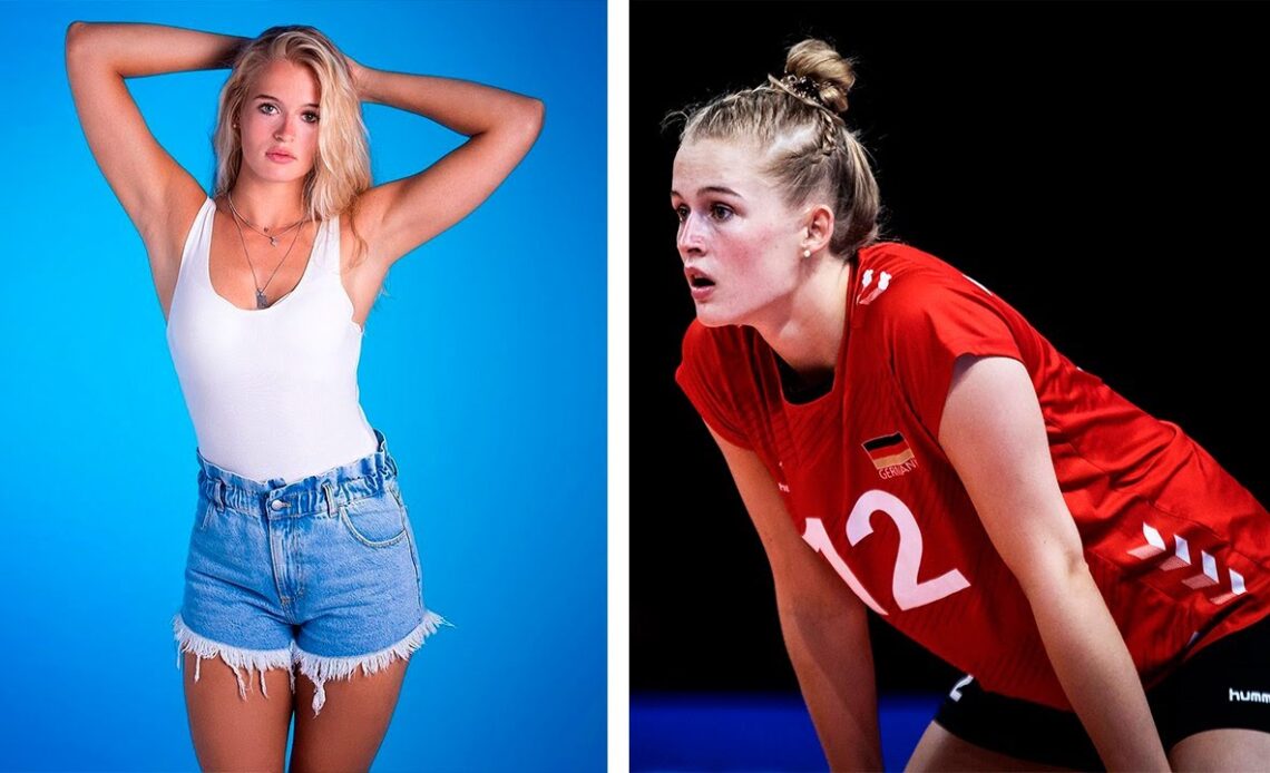 Beautiful and Talented Volleyball Player Hanna Orthmann | Women's VNL 2021