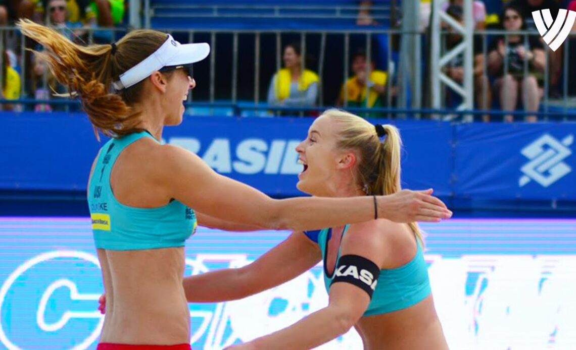 Best of Hughes/Kolinske 🇺🇸 First #BeachProTour Gold together in Itapema!