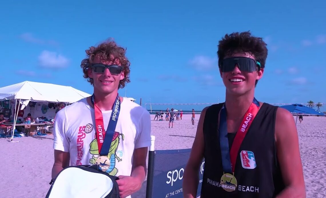 Boys 18U Open Division National Champions | 2022 USA Volleyball Beach National Championship