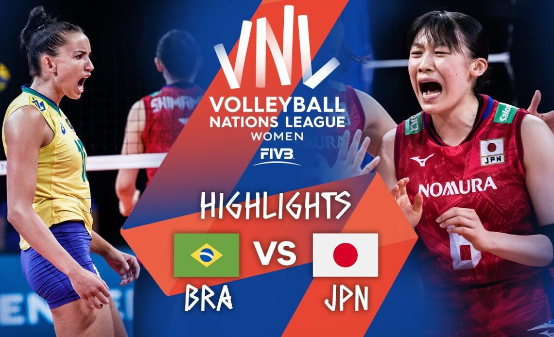 Brazil vs. Japan - Highlights Semi-Final 1 | Women's VNL 2021