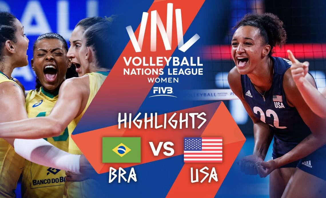 Brazil vs. USA - Highlights Gold | Women's VNL 2021