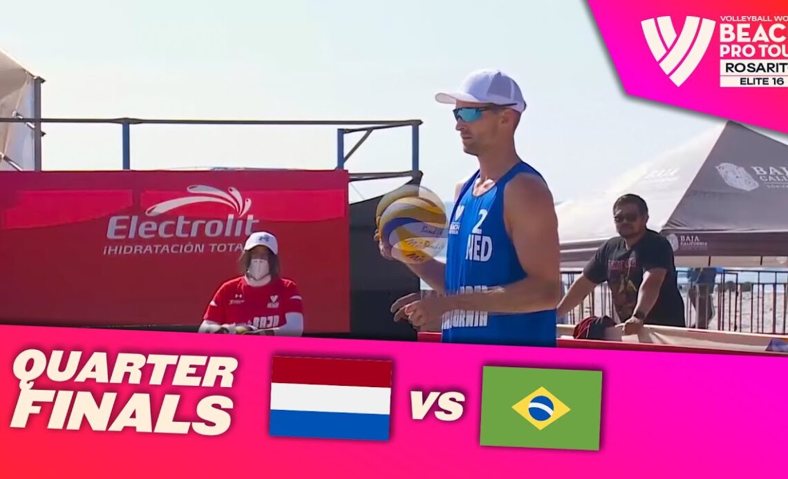 Brouwer/Meeuwsen vs. Alison/Guto - Quarterfinal Highlights of Rosarito 2022 #BeachProTour