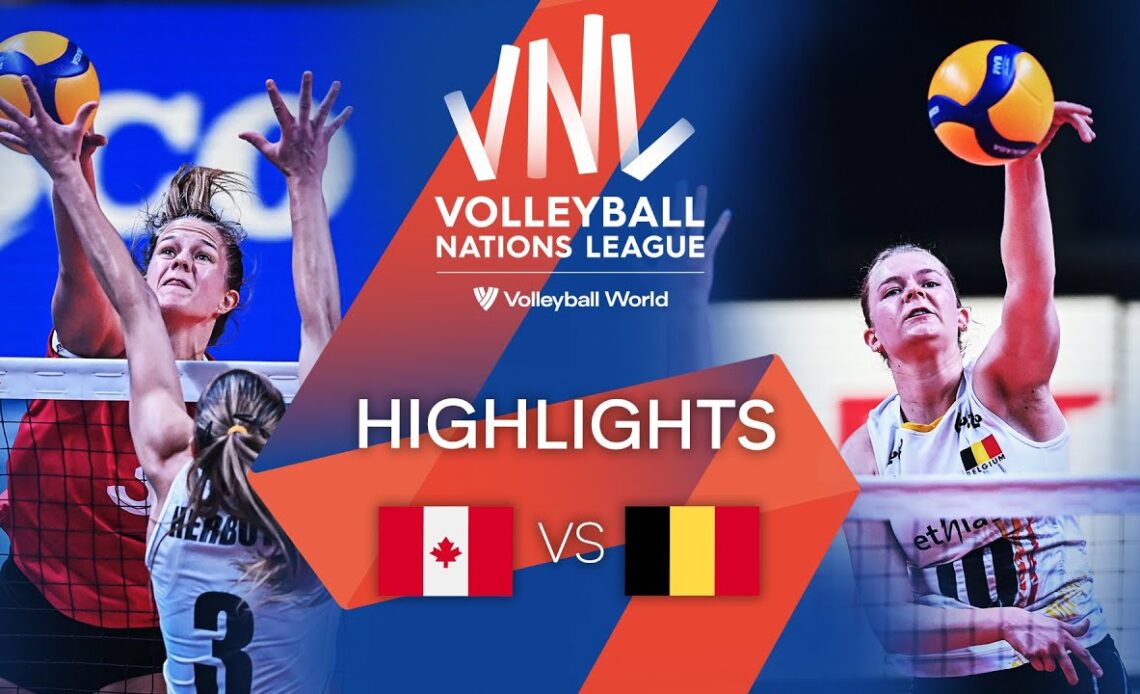 🇨🇦 CAN vs. 🇧🇪 BEL - Highlights Week 2 | Women's VNL 2022