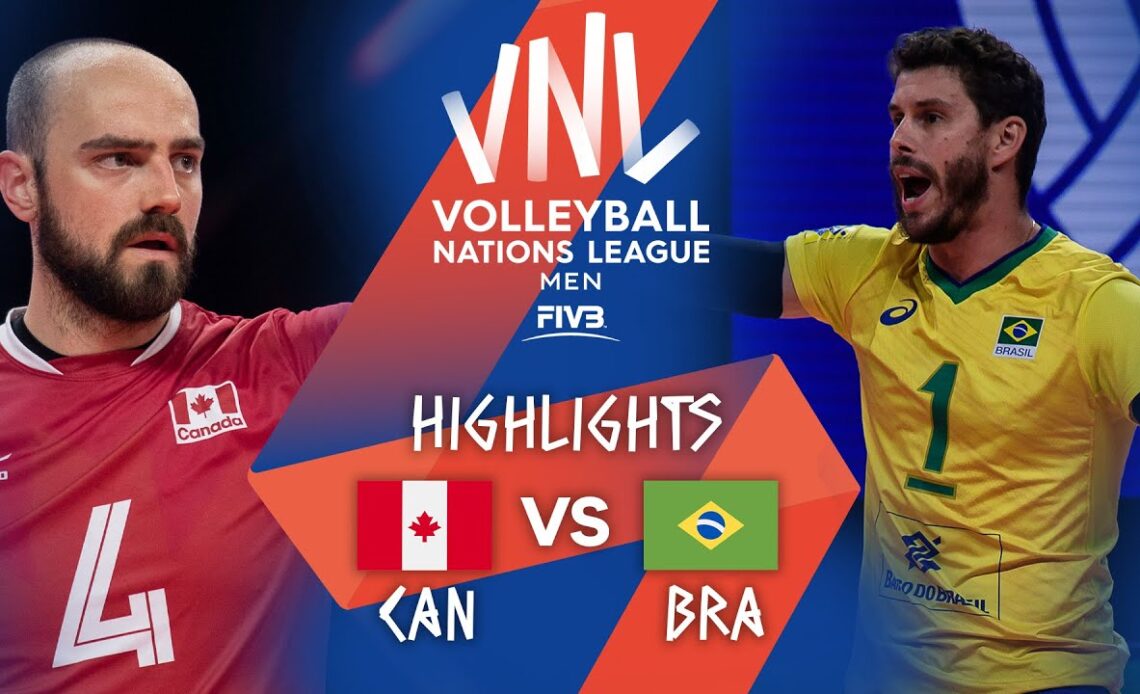 CAN vs. BRA - Highlights Week 1 | Men's VNL 2021