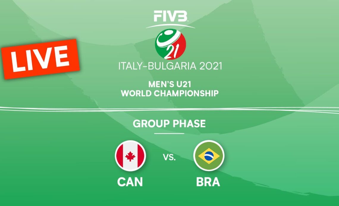 CAN vs. BRA - Pre-Round | Full Match - Men's U21 Volleyball World Champs 2021