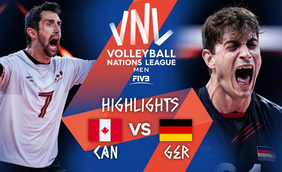 CAN vs. GER - Highlights Week 4 | Men's VNL 2021