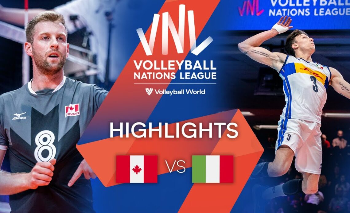 🇨🇦 CAN vs. 🇮🇹 ITA - Highlights Week 1 | Men's VNL 2022