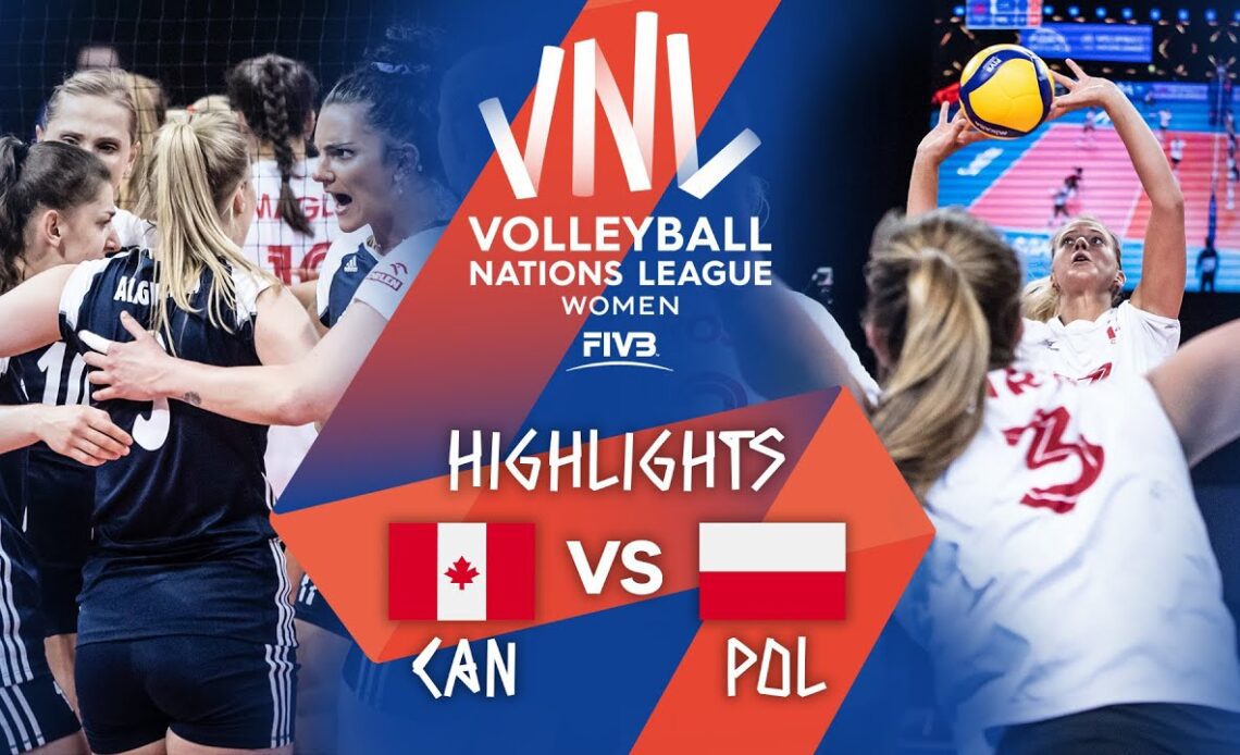 CAN vs. POL - Highlights Week 3 | Women's VNL 2021