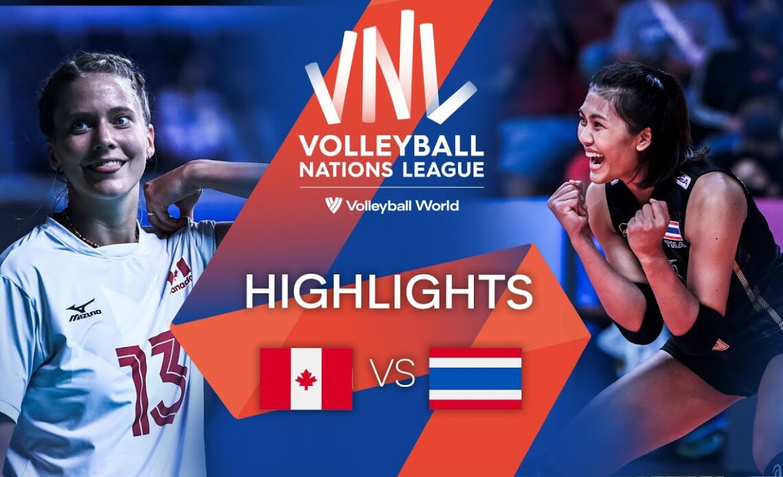 🇨🇦 CAN vs. 🇹🇭 THA - Highlights Week 2 | Women's VNL 2022