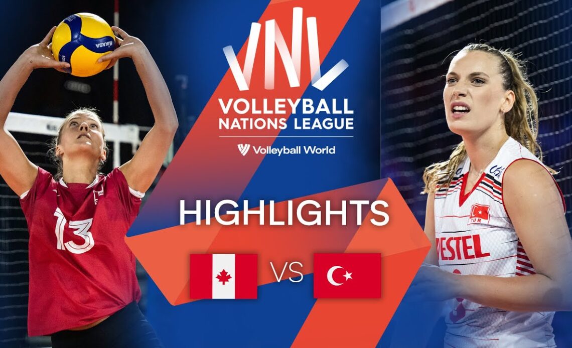 🇨🇦 CAN vs. 🇹🇷 TÜR - Highlights Week 3 | Women's VNL 2022