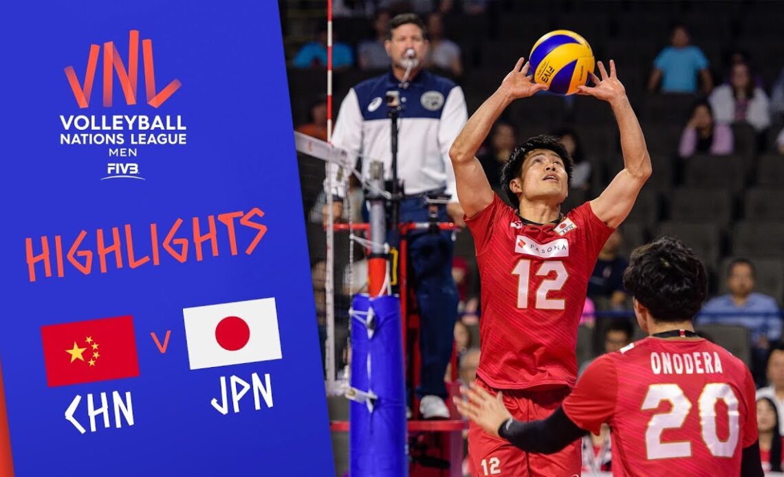 CHINA vs. JAPAN - Highlights Men | Week 4 | Volleyball Nations League 2019