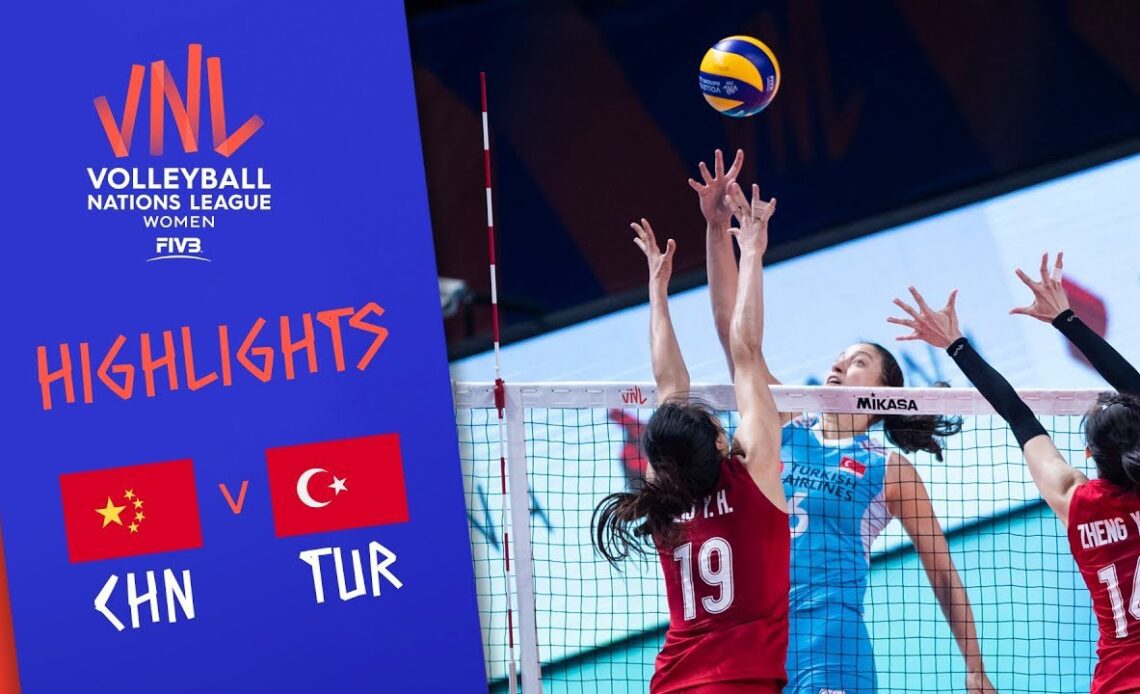 CHINA vs. TURKEY - Highlights Women | Final Round | FIVB Volleyball Nations League 2019