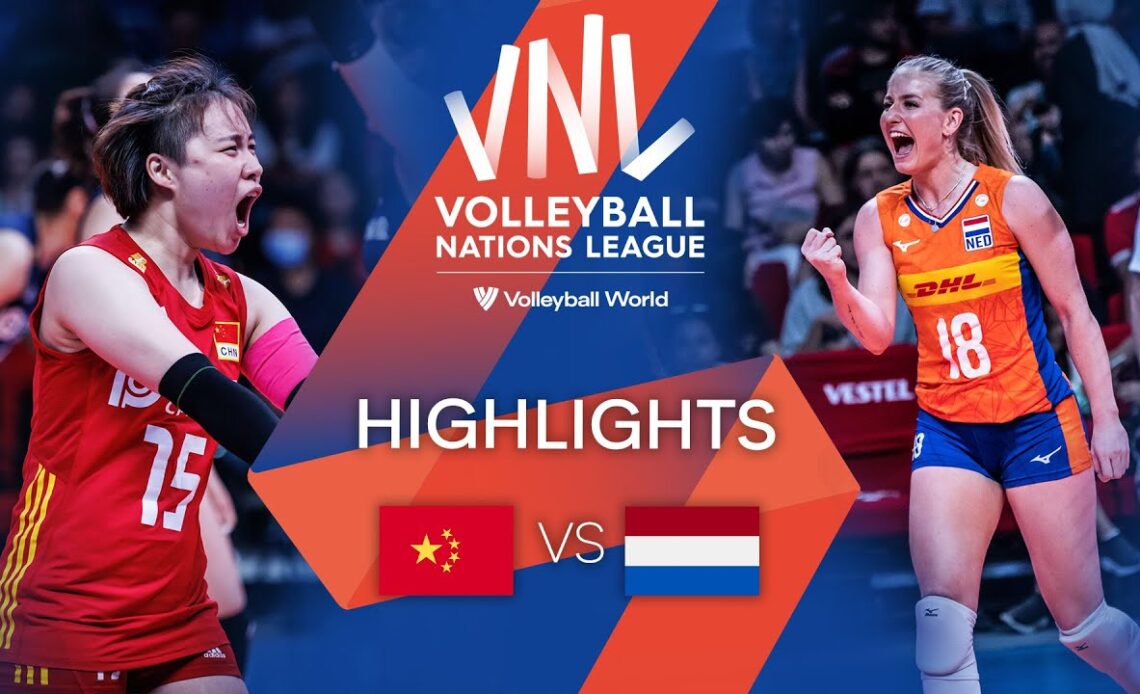 🇨🇳 CHN vs. 🇳🇱 NED - Highlights Week 1 | Women's VNL 2022