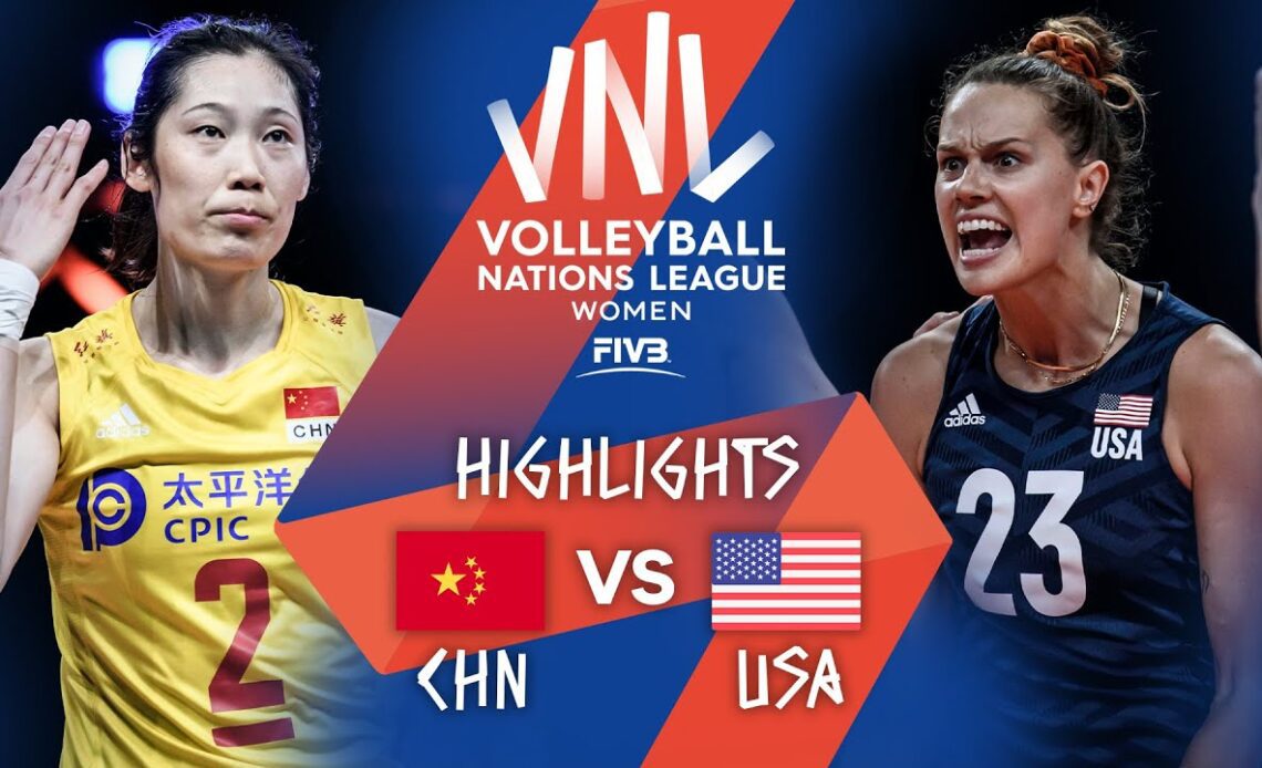 CHN vs. USA - Highlights Week 5 | Women's VNL 2021